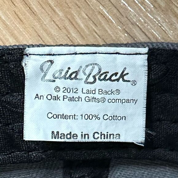 Vintage Dude Embroidered Gray Adjustable Strapback Hat - Picture 10 of 11